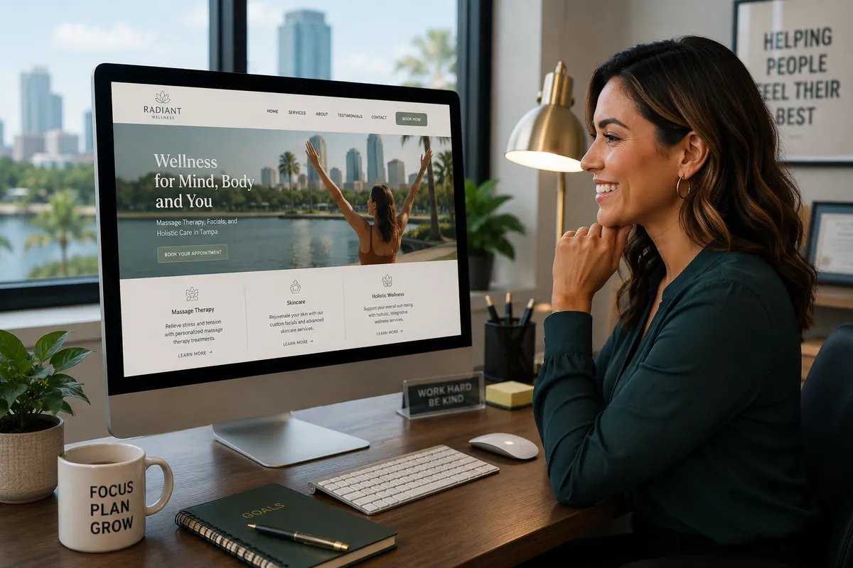 alt: Tampa small business web design costs investment results