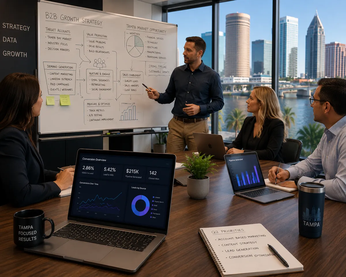 B2B marketing strategy Tampa metrics