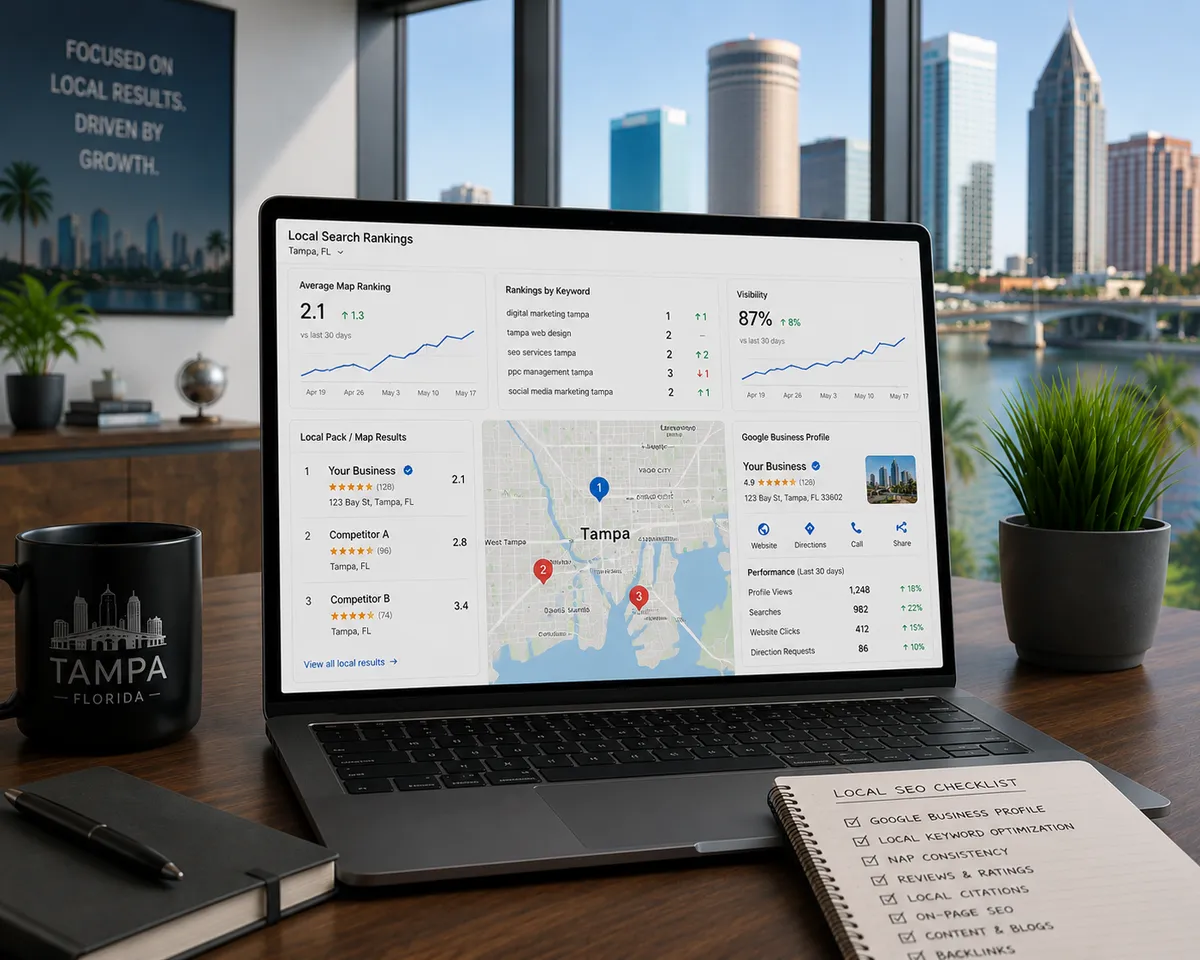 Local SEO for small business rankings visibility