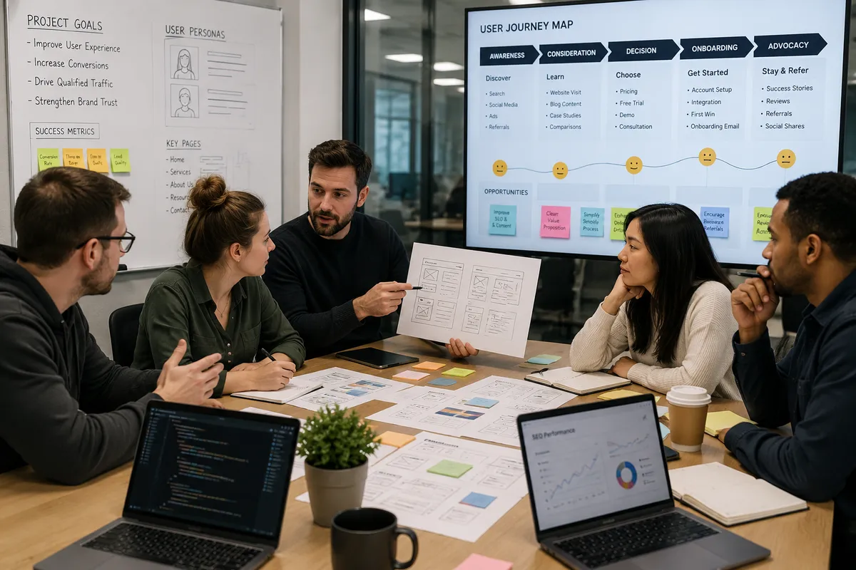 Web development marketing strategy collaborative planning