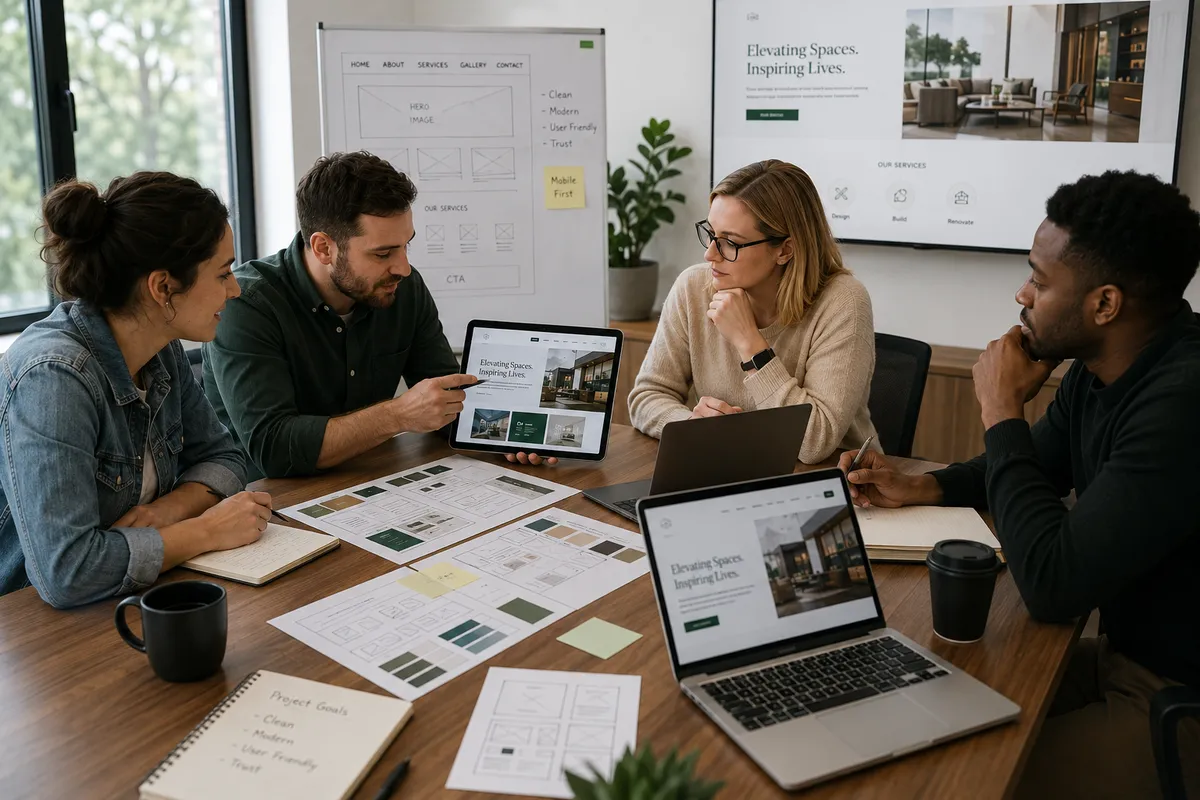 Professional website design for small business collaboration