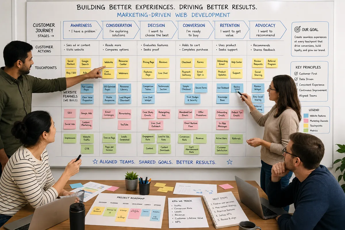 marketing-driven web development planning process