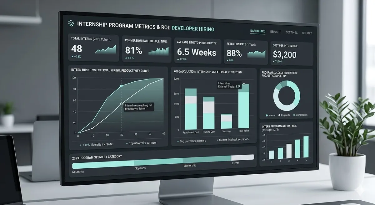 internship program metrics and ROI