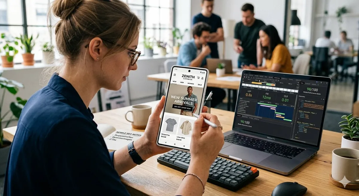 on-page SEO for designers mobile optimization
