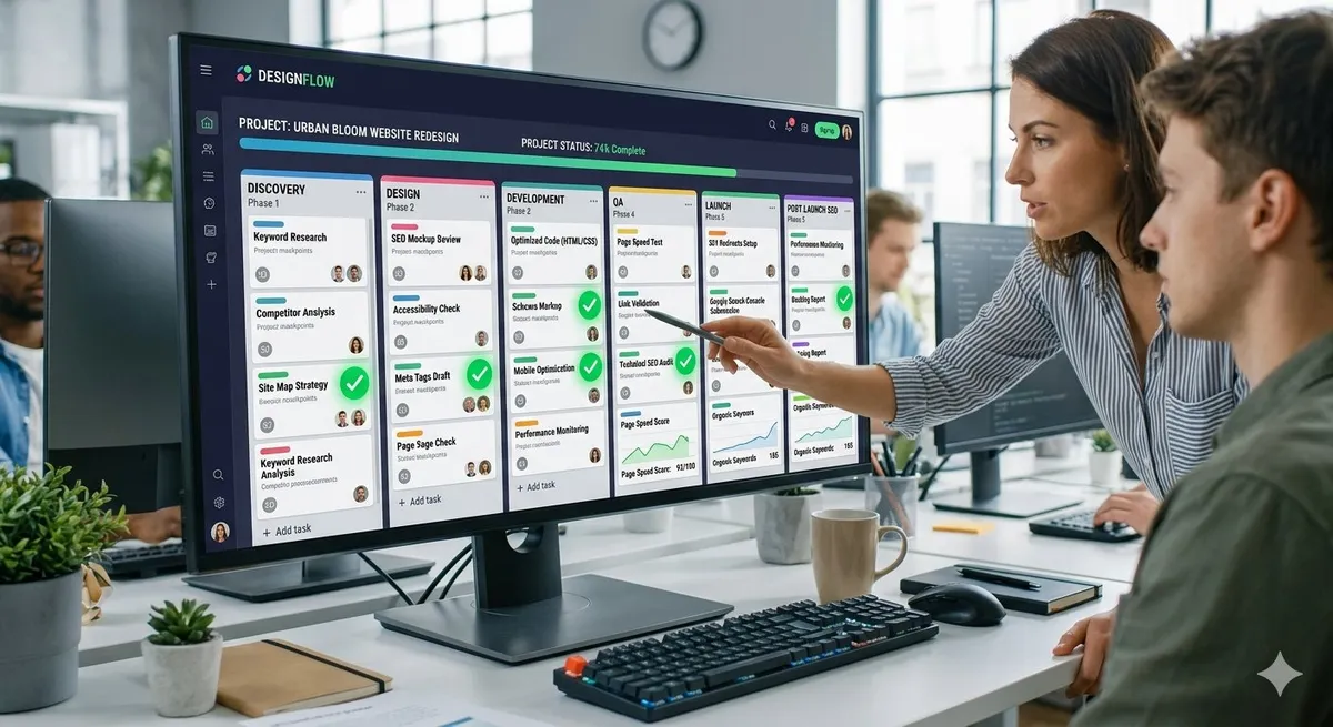 SEO for web design workflow integration