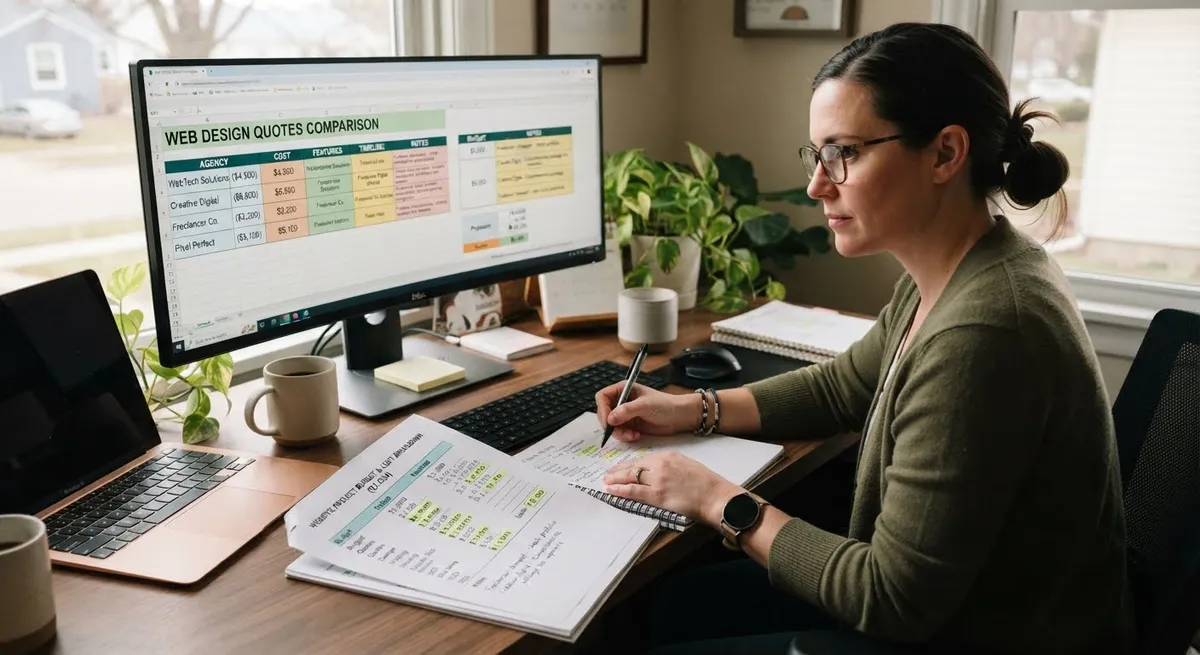 alt: small business web design pricing factors cost breakdown
